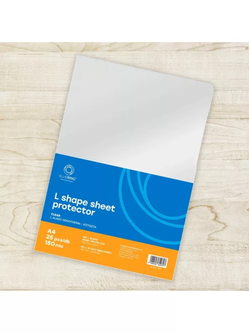 Genotherm 'L' A4, 150 micron víztiszta Bluering® 25 db/csomag,