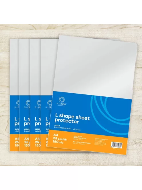 Genotherm 'L' A4, 150 micron víztiszta Bluering® 25 db/csomag,