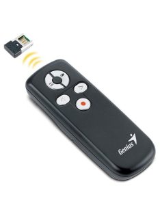   GENIUS Prezentációs távirányító, lézermutatóval, vezeték nélküli, GENIUS "Media Pointer 100"