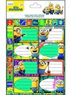 Minions, Minyonok füzetcímke 8 db/ív plusz matricákkal