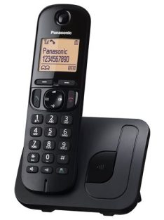   PANASONIC Telefon, vezeték nélküli, PANASONIC, "KX-TGC210PDB DECT", fekete