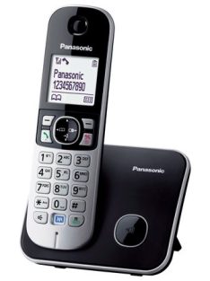   PANASONIC Telefon, vezeték nélküli, PANASONIC "KX-TG6811PDB", fekete