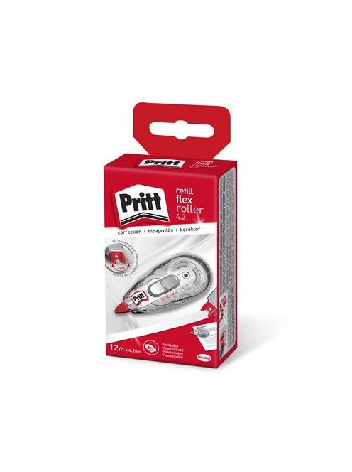 HENKEL Hibajavító roller, 4,2 mm x 12 m, utántölthető, HENKEL "Pritt"