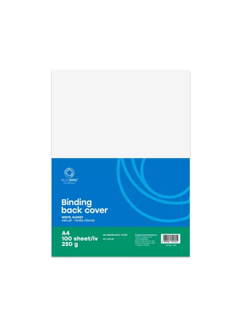 Hátlap, A4, 250 g. fényes 100 db/csomag, Bluering® fehér