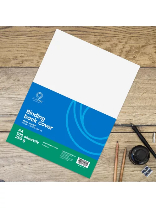 Hátlap, A4, 250 g. fényes 100 db/csomag, Bluering® fehér