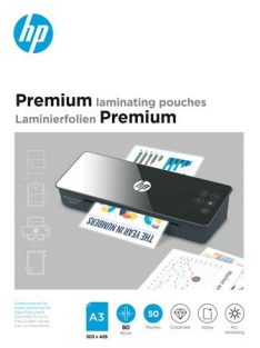   HP Meleglamináló fólia, 80 mikron, A3, fényes, 50 db, HP "Premium"