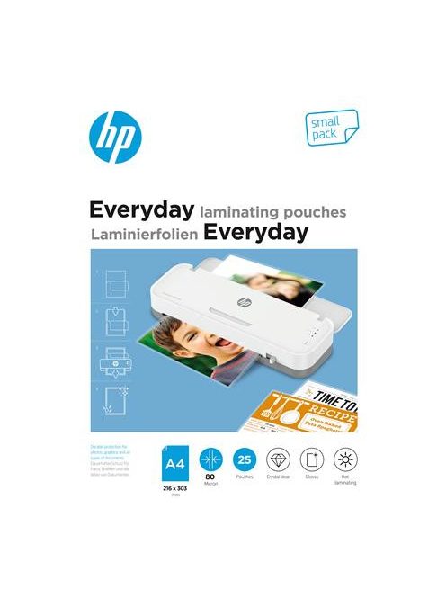 HP Meleglamináló fólia, 80 mikron, A4, fényes, 25 db, HP "Everyday"