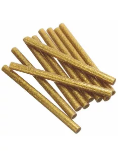   Csillámos ragasztó stick, ragasztópisztolyhoz, 3 db, 11 x 200 mm, arany