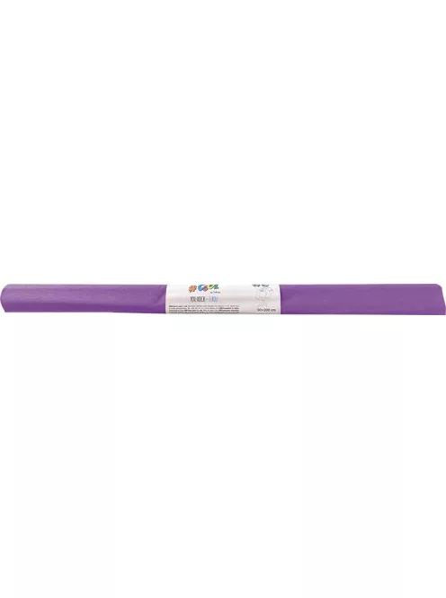 COOL BY VICTORIA Krepp-papír, 50x200 cm, COOL BY VICTORIA, világoslila