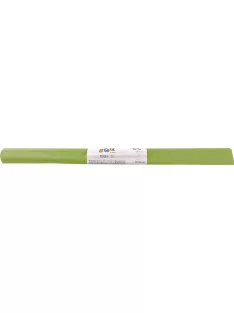   COOL BY VICTORIA Krepp-papír, 50x200 cm, COOL BY VICTORIA, banánzöld