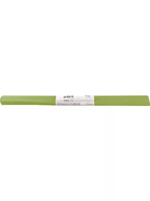 COOL BY VICTORIA Krepp-papír, 50x200 cm, COOL BY VICTORIA, banánzöld