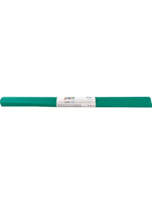 COOL BY VICTORIA Krepp-papír, 50x200 cm, COOL BY VICTORIA, zöld