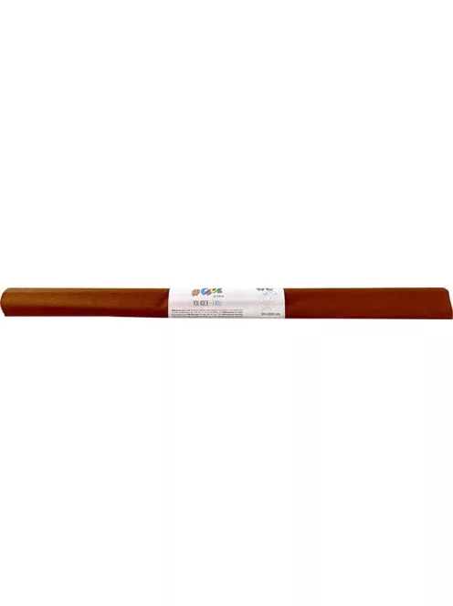 COOL BY VICTORIA Krepp-papír, 50x200 cm, COOL BY VICTORIA, világosbarna