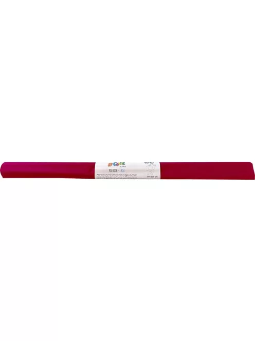 COOL BY VICTORIA Krepp-papír, 50x200 cm, COOL BY VICTORIA, bordó