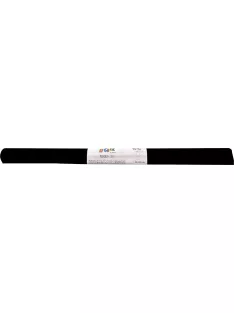   COOL BY VICTORIA Krepp-papír, 50x200 cm, COOL BY VICTORIA, fekete