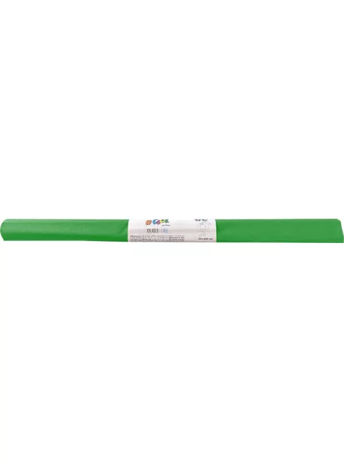 COOL BY VICTORIA Krepp-papír, 50x200 cm, COOL BY VICTORIA, fűzöld