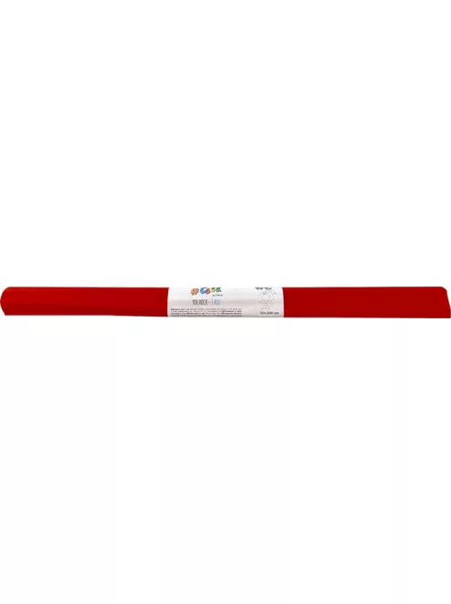 COOL BY VICTORIA Krepp-papír, 50x200 cm, COOL BY VICTORIA, piros