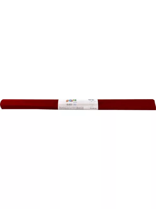 COOL BY VICTORIA Krepp-papír, 50x200 cm, COOL BY VICTORIA, sötétbarna