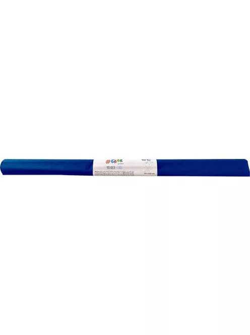 COOL BY VICTORIA Krepp-papír, 50x200 cm, COOL BY VICTORIA, sötétkék