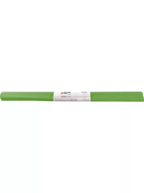 COOL BY VICTORIA Krepp-papír, 50x200 cm, COOL BY VICTORIA, világoszöld