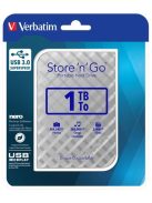 VERBATIM 2,5" HDD (merevlemez), 1TB, USB 3.0, VERBATIM "Store n Go", ezüst