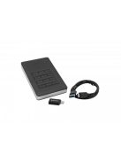 VERBATIM 2,5" HDD (merevlemez), 2TB, USB 3.1, jelszavas titkosítás, VERBATIM "Secure Portable", fekete