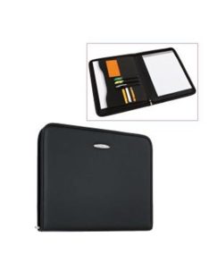 ALBA Konferencia mappa, cipzáras, műbőr, ALBA, fekete