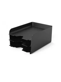 ALBA Irattálca, fém, 3 részes, ALBA, fekete