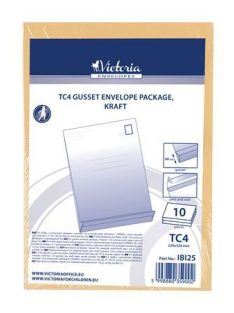   VICTORIA PAPER Redős-talpas tasak csomag, TC4, szilikonos, 40 mm talp, VICTORIA PAPER, barna kraft