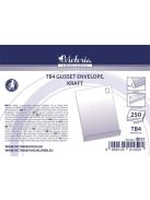 VICTORIA PAPER Redős-talpas tasak, TB4, szilikonos, 40 mm talp, VICTORIA PAPER, barna gascofil