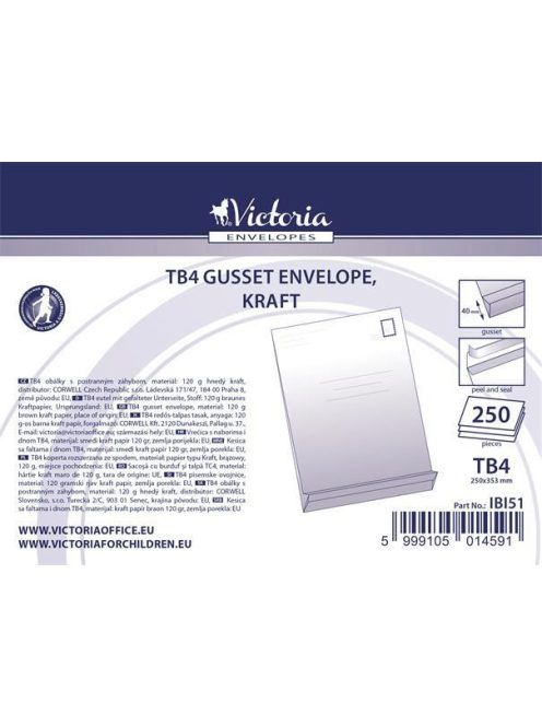 VICTORIA PAPER Redős-talpas tasak, TB4, szilikonos, 40 mm talp, VICTORIA PAPER, barna gascofil