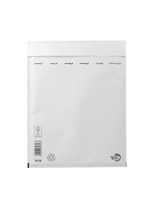 VICTORIA PAPER Légpárnás tasak, 290x370 mm külméret, 270x360 mm belméret, VICTORIA PAPER, "W8", fehér