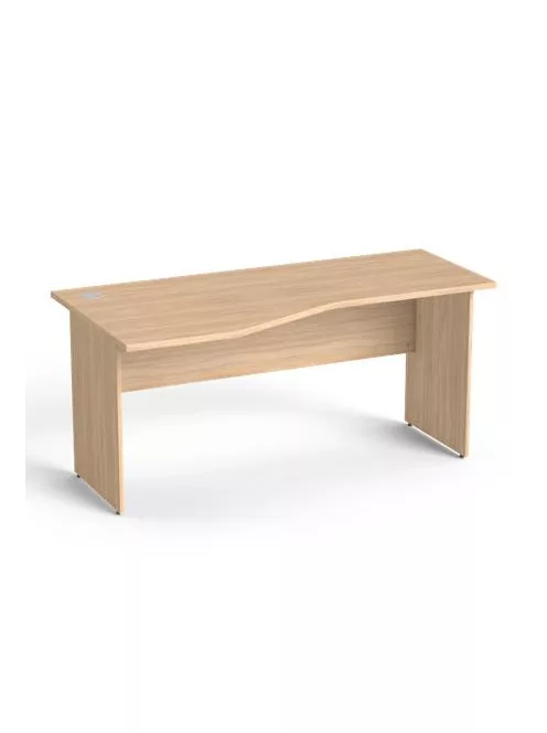 MAYAH Íróasztal, íves, balos, laplábbal, 160x80 cm, MAYAH "Freedom SV-24",  tölgy