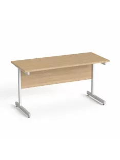   MAYAH Íróasztal, szürke fémlábbal, 140x70 cm, MAYAH "Freedom SV-26", kőris