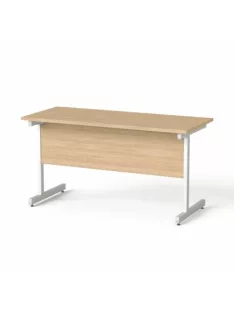   MAYAH Íróasztal, szürke fémlábbal, 140x70 cm, MAYAH "Freedom SV-26", kőris