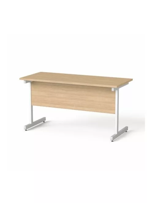 MAYAH Íróasztal, szürke fémlábbal, 140x70 cm, MAYAH "Freedom SV-26", kőris