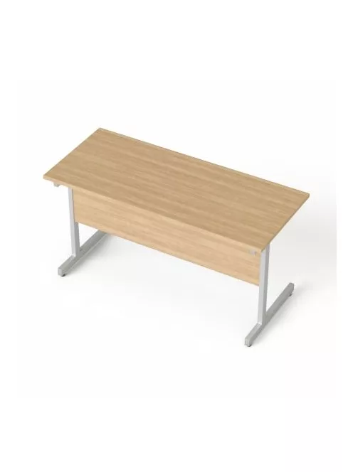 MAYAH Íróasztal, szürke fémlábbal, 140x70 cm, MAYAH "Freedom SV-26", kőris