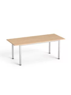   MAYAH Tárgyalóasztal, szürke fémlábbal, 80x190 cm, MAYAH "Freedom SV-42"  tölgy
