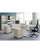 MAYAH Görgős konténer, 3 fiókos, MAYAH "Freedom SV-18", juhar