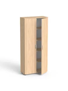   MAYAH Szekrény, 5 rendező magas, kétajtós, polcokkal, MAYAH "Freedom SV-01",  tölgy