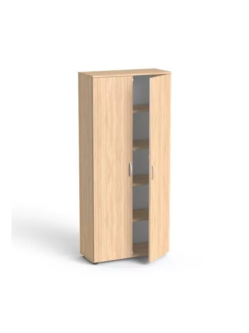 MAYAH Szekrény, 5 rendező magas, kétajtós, polcokkal, MAYAH "Freedom SV-01",  tölgy