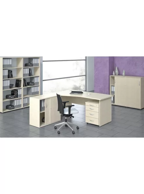 MAYAH Szekrény, 5 rendező magas, nyitott, polcos, MAYAH "Freedom SV-02", juhar