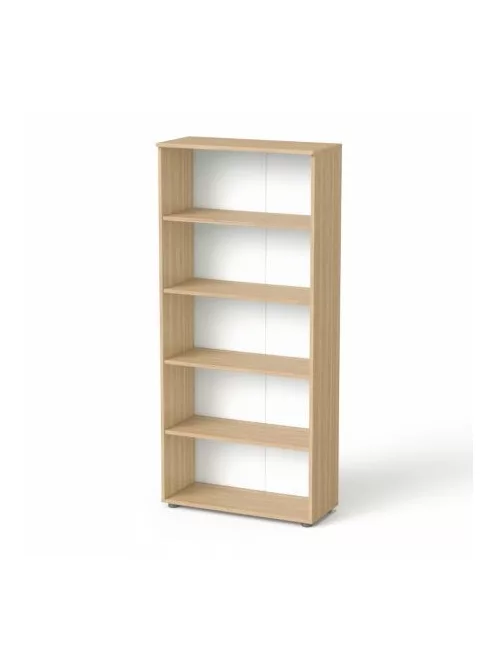 MAYAH Szekrény, 5 rendező magas, nyitott, polcos, MAYAH "Freedom SV-02", kőris