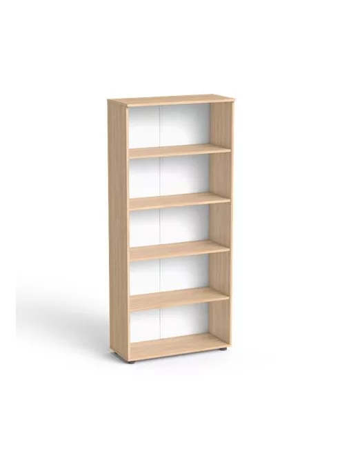 MAYAH Szekrény, 5 rendező magas, nyitott, polcos, MAYAH "Freedom SV-02",  tölgy