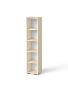   MAYAH Szekrény, 5 rendező magas, nyitott, polcos, keskeny MAYAH "Freedom SV-03", juhar