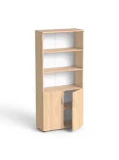   MAYAH Szekrény, 5 rendező magas, kombinált, polcos, MAYAH "Freedom SV-04",  tölgy