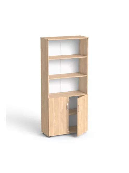 MAYAH Szekrény, 5 rendező magas, kombinált, polcos, MAYAH "Freedom SV-04",  tölgy