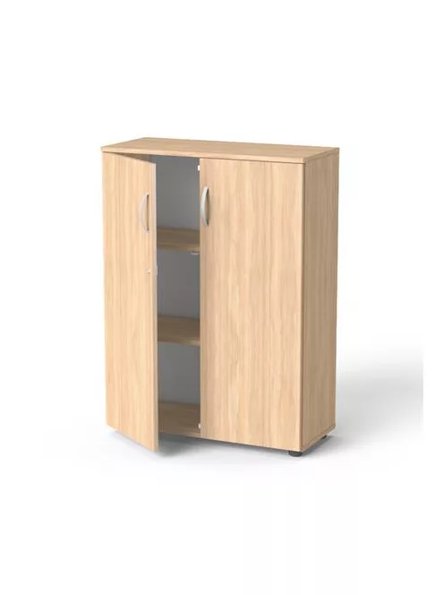 MAYAH Szekrény, 3 rendező magas, kétajtós, polcokkal, MAYAH "Freedom SV-06",  tölgy