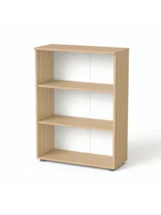   MAYAH Szekrény, 3 rendező magas, nyitott, polcokkal, MAYAH "Freedom SV-07", kőris