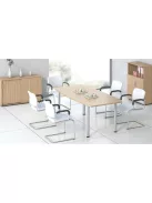 MAYAH Szekrény, 3 rendező magas, kombinált, polcos, MAYAH "Freedom SV-09", kőris